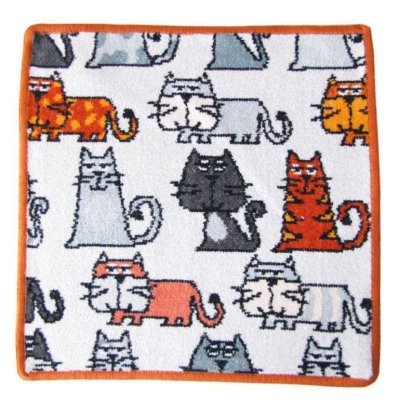 フェイラー FEILER ハンカチ ハンドタオル フェイスタオル 30cm×30cm CATS キャッツ シナモン 【スペシャルラッピング660円(別売り)】 お中元 夏ギフト タオルハンカチ 誕生日 結婚祝い 結婚式 結婚記念日 出産祝い バレンタイン 高級 ホワイトデー 母の日 ファッション小物 ビジネス小物