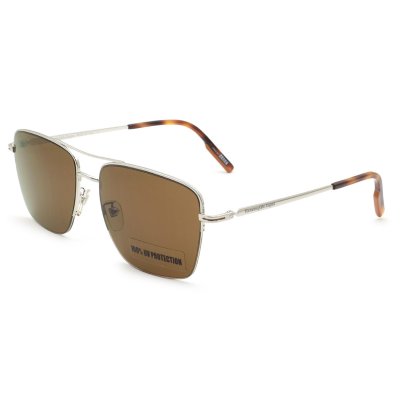 ゼニア ZEGNA サングラス ノーズパッド UVカット アイウェア バタフライ EZ0176/S 32F 66 メンズ ゴールド+ハバナ+ブラウングラデーション