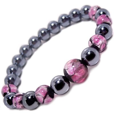 【天然石ブレスレット】テラヘルツ 鉱石 8ｍｍ ピンク ホタルガラス 10ｍｍ 8ｍｍ レディース ブレスレット 女性用サイズ 誕生日 お祝い 贈り物 ジュエリー アクセサリー 沖縄 パワーストーンブレスレット