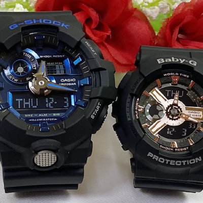カシオ 恋人たちのGショック ペアウォッチ G-SHOCK BABY-G GA-710-1A2JF BA-110RG-1AJF 電池式 送料無料 国内正規品 記念日 誕生日 プレゼント お揃い ブラック 黒 クリスマス お祝い 結婚 婚約 20代 30代 40代 50代 カップル 夫婦
