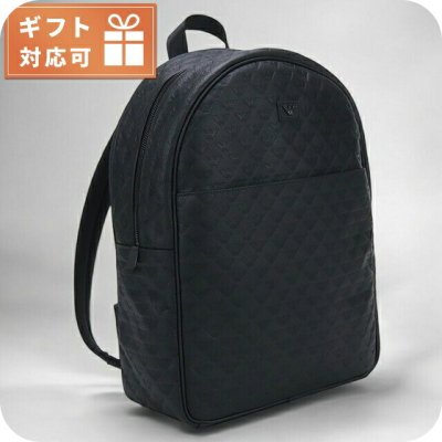 エンポリオ・アルマーニ リュック メンズ ブランド EMPORIO ARMANI レザー ブルガリア Y4O449 BLACK ブラック バッグ