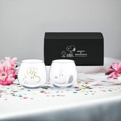 スヌーピー＆ウッドストック　ゆらゆらタンブラーペア 612753  内祝い 結婚式 記念品 プレゼント 内祝 出産内祝い