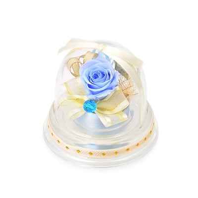 プリザーブドフラワー お祝い メッセージカード ブルー 人気   