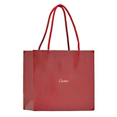 カルティエ Cartier ショップ袋 紙袋 手提げ ブランド ショッパー Mサイズ 単品