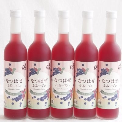 5本セット(奥の松リキュール なつはぜふるーてぃ (福島県)) 500ml×5本