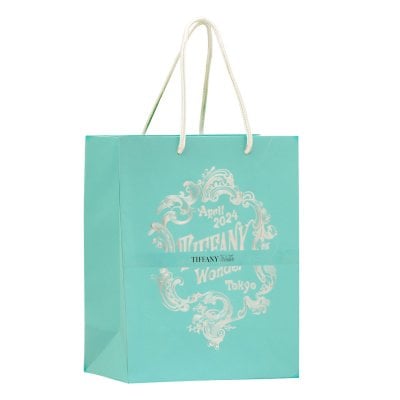 ティファニー TIFFANY&CO ショップ袋 紙袋 手提げ 限定 ブランド ショッパー IFFANY Wonder Tokyo April 2024 ティファニー ワンダー トーキョー Sサイズ 単品