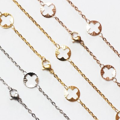 【毎日使えるチェーン】 ステンレス ネックレス チェーン 金属アレルギー対応フラワー 61cm～80cmステンレス 316L サージカルステンレス ネックレスチェーン 母の日ギフト 自分へのご褒美 プレゼント ジーラブ