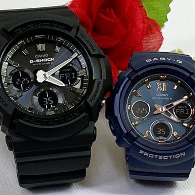 カシオ 恋人たちのGショック ペアウォッチ G-SHOCK BABY-G GAW-100B-1AJF BGA-2800-2AJF タフソーラー ソーラー電波 送料無料 国内正規品 記念日 誕生日 プレゼント お揃い 黒 ブラック 紺 ネイビー お祝い 結婚 婚約 20代 30代 40代 50代 カップル 夫婦