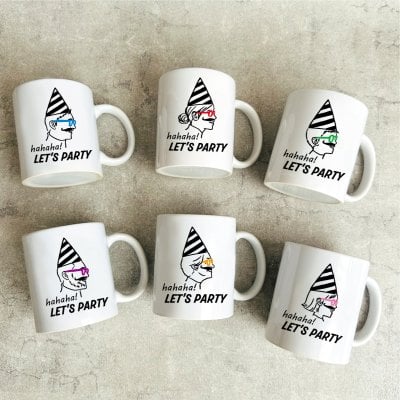 名入れマグカップ 【パーティー】  名入れ 父の日 母の日 敬老の日 誕生日 出産祝い 結婚祝い 還暦 名前入り 家族 夫婦 親子 彼氏 彼女 カップル ファミリーデザイン お揃い ペア ペアルック 親子ペア 夫婦ペア マタニティフォト 結婚記念 プレゼント ギフト ペアギフト ホワイトデー バレンタインデー クリスマスプレゼント