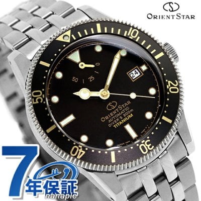 オリエントスター スポーツコレクション M42 ダイバー 1964 2nd エディション 60周年記念 自動巻き 腕時計 ブランド メンズ チタン 数量限定 RK-AU0702B