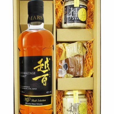 ★ 送料無料 ★  マルス モルテージ 越百( こすも ) モルトセレクション 700ml + いぶりがっこ3点セット【 おつまみセット 】【 6127 】【 ハロウィン 贈り物 ギフト プレゼント 誕生日 結婚のお祝い 】