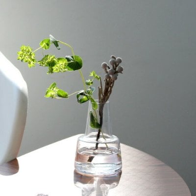 ホルムガード フローラ ベース 12cm ミディアム クリア Holmegaard Flora vase 花瓶 マウスブロウ（手吹き） 一輪挿し フラワーベース ギフト 結婚祝い プレゼント 贈り物