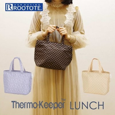 ROOTOTE 保冷バッグ ルートート 通販 レディース おしゃれ ブランド サーモキーパー 行楽 お弁当バッグ 軽量 軽い ランチバッグ 小さめ かわいい お弁当かばん お弁当入れ かわいい 高校生 中学生 ドット