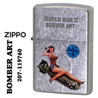 【名入れ】zippo ジッポーライター   BOMBER ART プリント加工 ストリートクローム Z207-119760 オイルライター ポスター ボンバー アート ギフト 誕生日 [zZ207-119760]