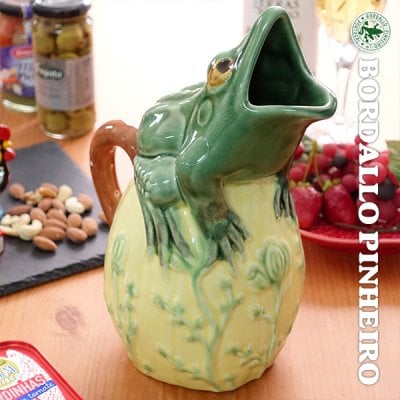 ポルトガル製 ボルダロ ピニェイロ 陶磁器 カエル ジャグ 1400ml pbr 
