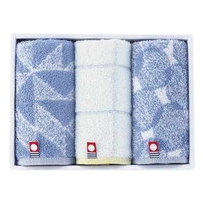【ギフト対応無料】今治 PUCCI タオルハンカチ3P ブルー (22709-48015-307) ※送料無料(北海道・沖縄は除く)