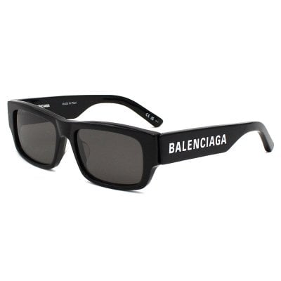 バレンシアガ BALENCIAGA サングラス アジアンフィット BB0261SA-001 アイウェア スクエア型 レクタングル型 メンズ レディース ユニセックス ブラック+グレー