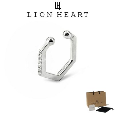 ライオンハート イヤーカフ イヤリング メンズ イヤーカフ ヘキサゴン SV925 LH-1EC010 LION HEART メンズイヤーカフ 片耳用 1点売り クリスマス 誕生日 プレゼント ギフト 彼氏 【ネコポス】 ブランド 人気 ランキング