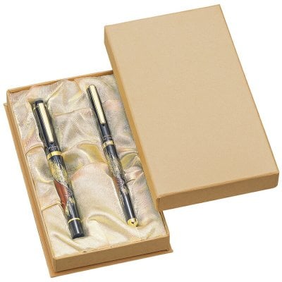 【送料無料】 山中漆器 HGペアセット 赤富士（漆器 工芸品 名入れ   敬老の日 外国人 お土産 日本製 ギフト 海外発送可 プレゼント お土産 御礼 お祝 名入れ可 お中元）なごみや本舗