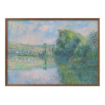 クロード モネ The Seine at Vetheuil A3 サイズ ポスター アート おしゃれ 絵画 インテリア 北欧 イラスト マット紙 艶消し アートパネル 額 フレーム デザイン 壁掛け ギフト 新築祝い ディスプレイ 引越し祝い　新生活　空間デザイン 
