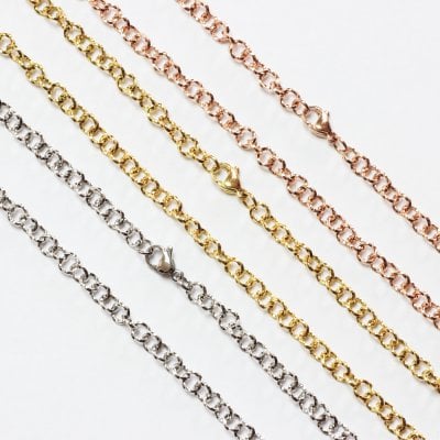 【金属アレルギー対応】 ステンレス ネックレス チェーン 金属アレルギー対応ツイストロロ 61cm～80cm ステンレス 316L サージカルステンレス ネックレスチェーン 誕生日プレゼント 女性ギフト 無料ラッピング ジーラブ