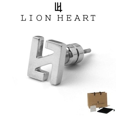 ライオンハート ピアス メンズ レディース ＜限定展開＞ LH-1 LH スタッズ サージカルステンレス316L メンズピアス 金属アレルギー対応 LH-03EA057 LION HEART つけっぱなし ステンレス アレルギーフリー メンズピアス 片耳用 1点売りブランド 人気 ランキング