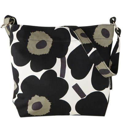 マリメッコ marimekko バッグ ショルダーバッグ Pieni Unikko Venni ウニッコ ホワイト×ブラック 048296 030 北欧雑貨 北欧デザイン 送別会 誕生日 お中元 結婚祝い 結婚式 彼女 娘 妻 女性 ギフト 高級 父の日 母の日 即日発送 ホワイトデー