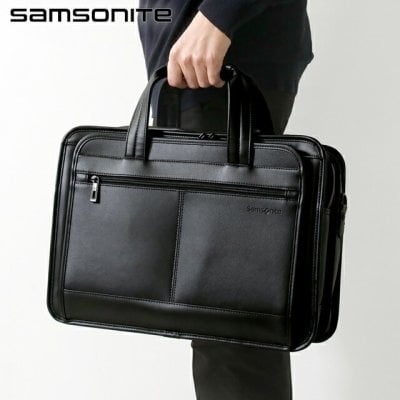 サムソナイト ビジネスバッグ メンズ ブランド LEATHER BUS CASES レザー 43118-1041 ブラック バッグ プレゼント 実用的