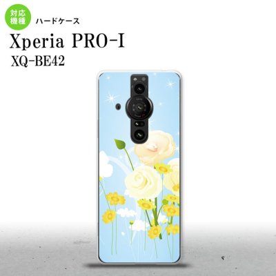 XperiaPRO-I Xperia PRO-I スマホケース 背面ケース ハードケース 花柄 ミックス D 青 背面カバー android nk-xproi-284