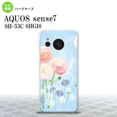 sense7 sense7 スマホケース 背面ケース ハードケース 花柄 ミックス C 青 2022年 11月発売 nk-sens7-281