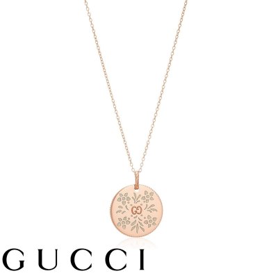 新品 GUCCI グッチ ペンダント ネックレス GG ICON GGアイコン BLOOMS ブルームス 460851 J85G0 5774 460851-J85G0-5774 K18 18金 K18PG ゴールド ピンクゴールド Au925 レディース 女性 ギフト プレゼント おすすめ 誕生日 クリスマス バレンタイン お祝い 新品 送料無料