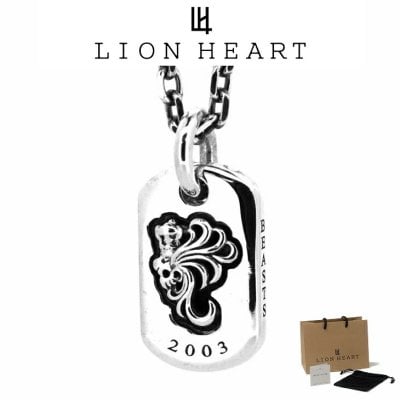 ライオンハート ネックレス メンズ ドッグタグ ネックレス SV925 LH-1NE205 LION HEART クリスマス 誕生日 プレゼント ギフト 彼氏 ブランド 人気 ランキング