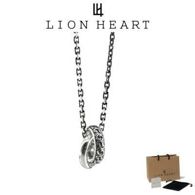 ライオンハート ネックレス メンズ ゴーティー ダブルリング ネックレス SV925 LH-1NE244 LION HEART クリスマス 誕生日 プレゼント ギフト 彼氏 ブランド 人気 ランキング