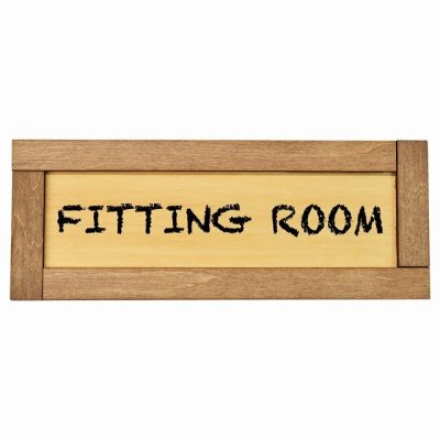 試着室 Fitting Room 木枠付き 木製プレート Gタイプ サインプレート ドアプレート 長方形 おしゃれ かっこいい かわいい シンプル ナチュラル ブラウン トイレ 貼付タイプ 北欧風 レストラン 個人用 自宅 インテリア コーデ 商業施設 企業用 カフェ