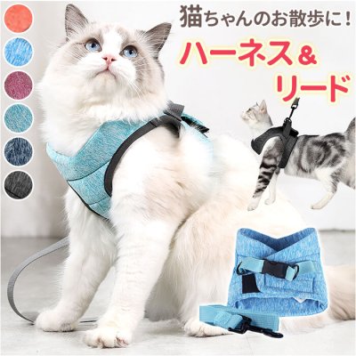 猫 リード ハーネス 通販 ペットリード ハーネスベルト 首輪 抜けない ペット 犬 散歩 お出かけ おしゃれ オシャレ 脱走防止 シンプル メッシュ 迷子対策 引っ張り防止 簡単装着 ペット用品 かわいい 可愛い 災害 避難 ペットグッズ 通院 外出