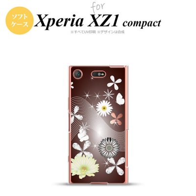 【SO02K】【スマホケース/スマホカバー】【エクスペリア XZ1】SO02K スマホケース Xperia XZ1 Compact SO-02K カバー エクスペリア XZ1 花柄・ミックス（B） 茶 nk-so02k-tp276【メール便送料無料】