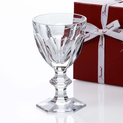 Baccarat バカラ アルクール ワイングラス クリア 16.4cm 名入れ彫刻代込み<br>Baccarat 記念日 誕生日 御祝 贈呈品 ホールインワン 受賞祝 グラス 名入れグラス 名入れギフト プレゼント ウォーターグラス 法人 高級 ブランド 名前 刻印 正規品