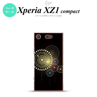 【SO02K】【スマホケース/スマホカバー】【エクスペリア XZ1】SO02K スマホケース Xperia XZ1 Compact SO-02K カバー エクスペリア XZ1 花火（A） 黒 nk-so02k-215【メール便送料無料】