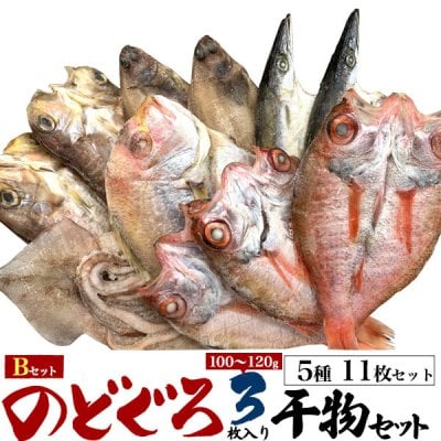 のどぐろ 3枚入り 高級干物 Bセット 5種11枚セット ノドグロ干物(100～120g) お魚セット アマダイ スルメイカなど 熨斗 お中元 御中元 御歳暮 お歳暮 お祝い ご贈答用 季節の贈り物 ご挨拶 御礼 内祝い ギフト 敬老の日 父の日 母の日 お取り寄せグルメ 冷凍お届け 贈答用 贈答品 熨斗対応