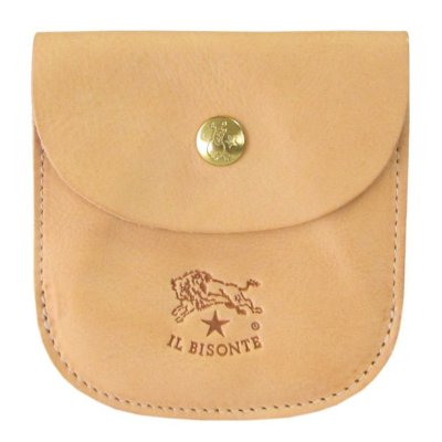 イルビゾンテ IL BISONTE 財布 二つ折り財布 カウハイドレザー 本革 ナチュラル ヌメ C0405 P 120 誕生日 結婚祝い 結婚式 彼氏 息子 夫 男性 彼女 妻 女性 財布 バレンタイン 高級 ホワイトデー 父の日 母の日 即日発送