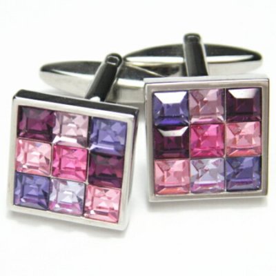 その名もピンクパンサー? キラキラまばゆいカフス カフスボタン カフリンクス cufflinks cuffs メンズ 男性 スーツアクセサリー専門店 父の日 ギフトにも 誕生日 プレゼント プチギフト おしゃれ カフスマニア