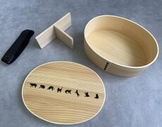 まげわっぱ 弁当箱 ねこつなぎ ネコ繋ぎ 鳥 曲げわっぱ お弁当 ランチボックス かわいい 父の日 母の日 敬老の日  グッズ アイテム 動物 アニマル カワイイ 小学生