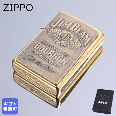 ZIPPO ジッポー ライター JIM BEAMシリーズBrass エンブレム254BJB929 #254bjb929 アウトドア レジャースポーツ 送別会 誕生日 お中元 結婚祝い 結婚式 高級 父の日 喫煙グッズ インサイドユニット対応可 母の日