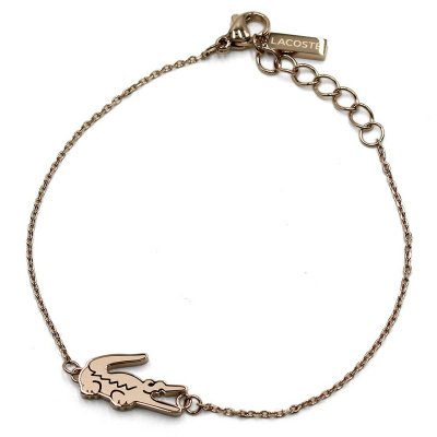 ラコステ LACOSTE ブレスレット アクセサリー 2040048 CROCODILE ACCESORY クロコダイル ワニ ロゴ ローズゴールド