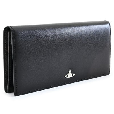 ヴィヴィアンウエストウッド 財布 長財布 黒×ボルドー Vivienne 