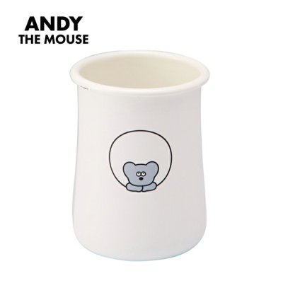 カトラリースタンド おしゃれ 通販 ねずみのANDY グッズ ホーローカトラリースタンド 箸立て 箸たて カトラリーケース 収納ケース 箸ラック 琺瑯 オシャレ かわいい 卓上 キッチン用品 台所用品 雑貨 ユタカホーロー 豊琺瑯 AMJ-2309 新生活