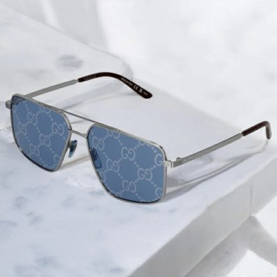 グッチ サングラス メンズ ブランド GUCCI GG0941S シルバー/ブルー