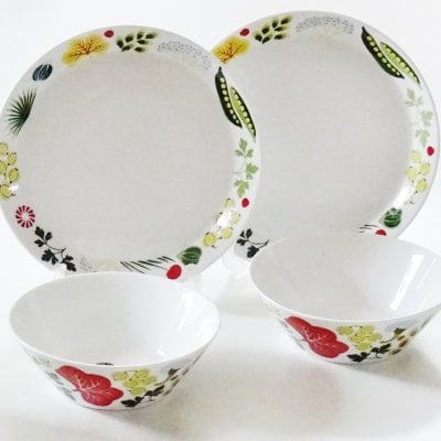 ロールストランドRorstrand クリナラ  ボウル・プレート　４ピースセット【ブランド食器】【食器セット】【御結婚御祝・内祝・新築御祝・還暦御祝・御礼・寿・ギフト包装可能】