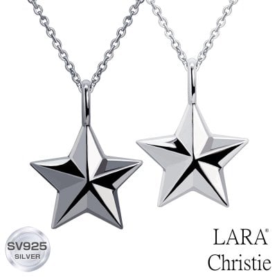 ララクリスティー ペアネックレス シルバー ステラ PAIR Label p5714-p ネックレス ペア プレゼント カップル LARA Christie