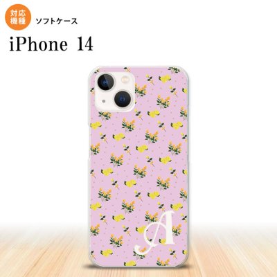 iPhone14 iPhone14 スマホケース 背面ケースソフトケース 花柄 バラ ドット 小 ピンク +アルファベット 2022年 9月発売 nk-i14-tp252i